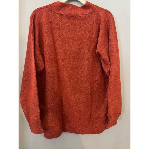 COPY - NWT  Women’s a new day Rust Orange Crew Neck Sweater Size S - Picture 3 of 9